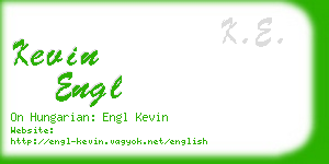 kevin engl business card